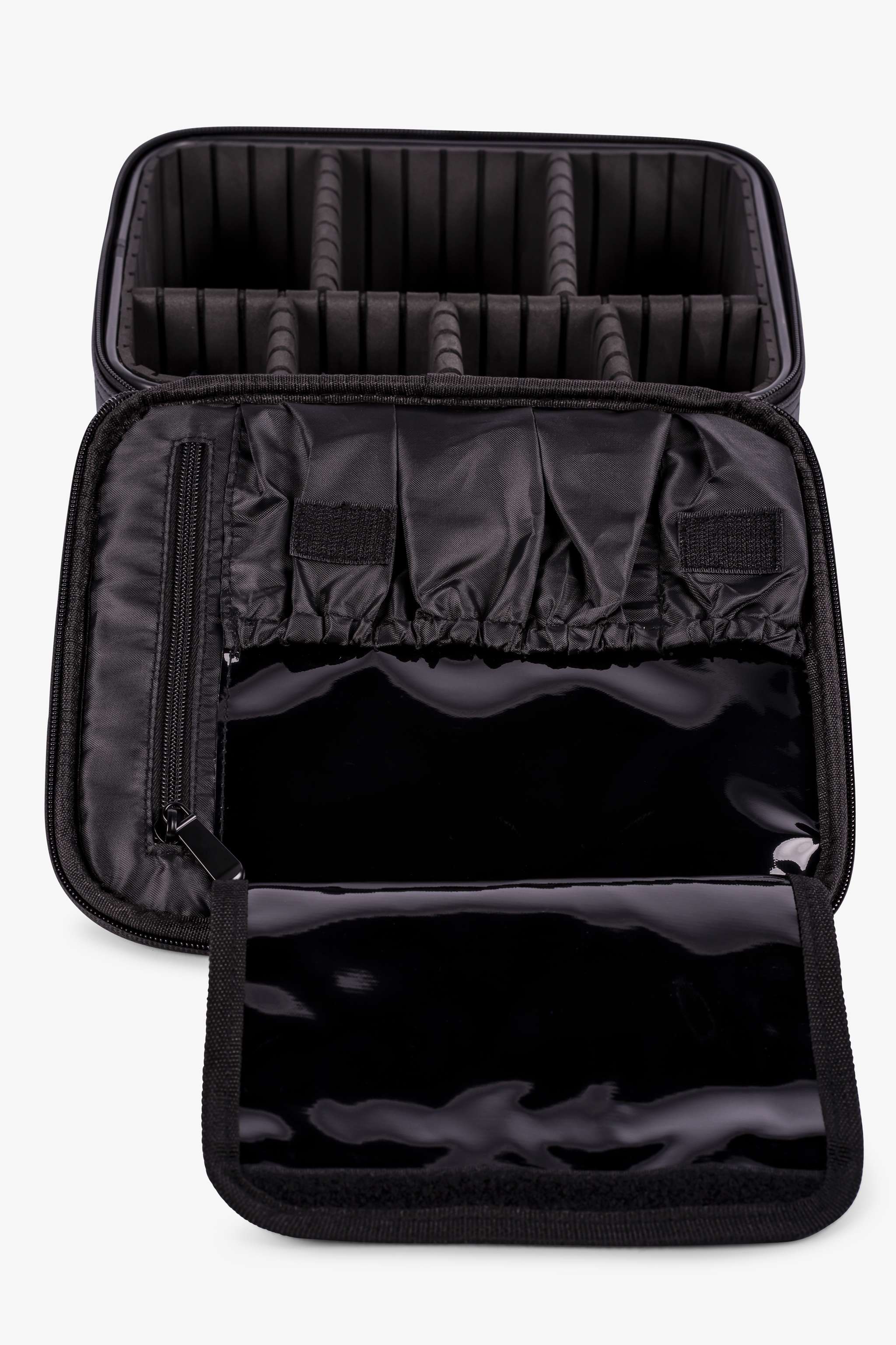 Neceser de cosméticos color negro, diseño elegante y resistente - Image 4