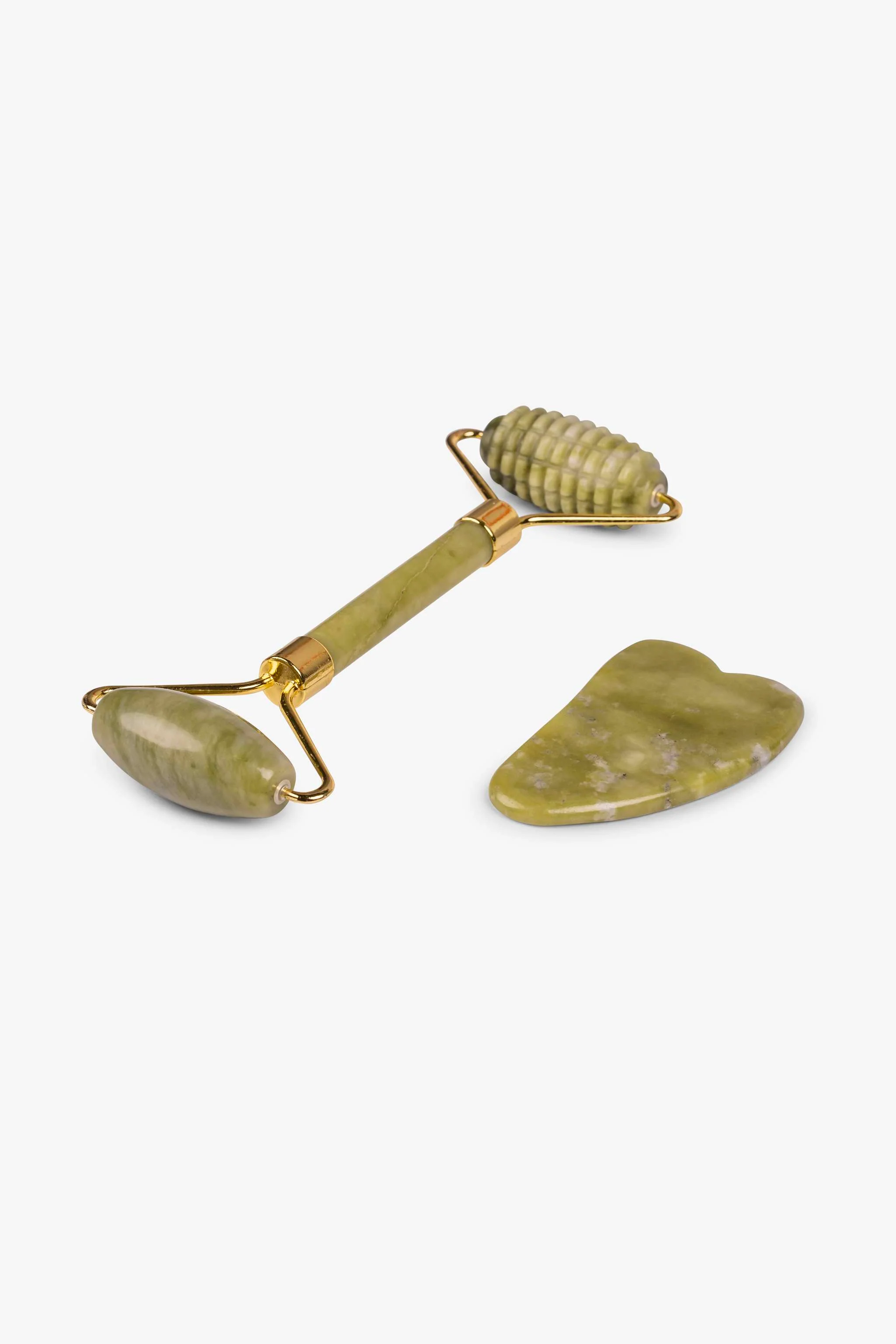 Rodillo y piedra de jade, masaje facial y efecto relajante - Image 2